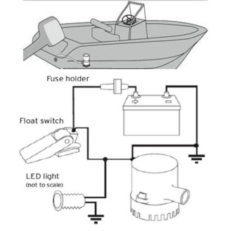 Sailflo 12v 500gph Sintine/Miço Pompası