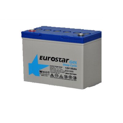Eurostar (Euroone) 12V 55Ah VRLA DeepCycle Jel Akü