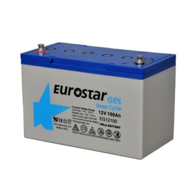 Eurostar (Euroone) 12V 100Ah VRLA DeepCycle Jel Akü