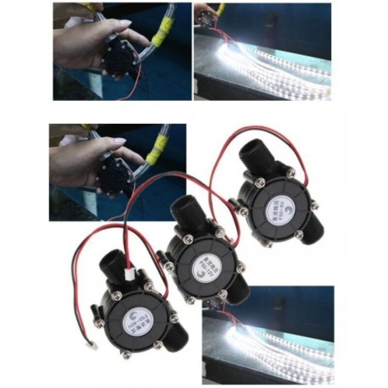 12V 10Watt Şebeke Tipi Su alternatörü Mini Hidroelektrik Üreteci