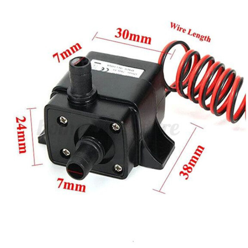 12V 3. 6W Fırçasız Soğuk su Devirdaim Pompası Dalgıç Çalışabilme