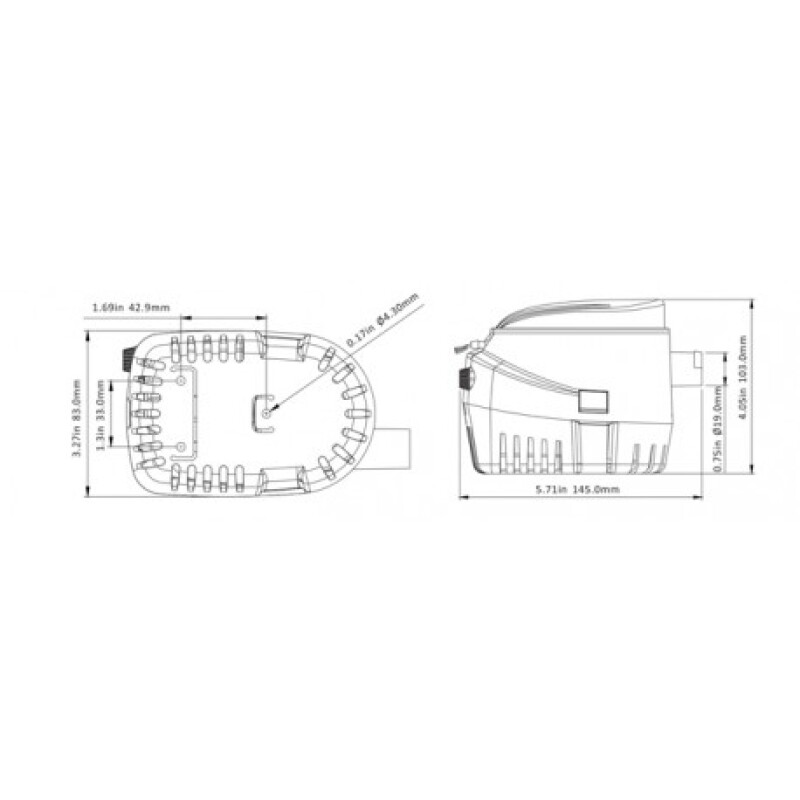 Sailflo 24v750 gph Otomatik Sintine/Miço Pompası